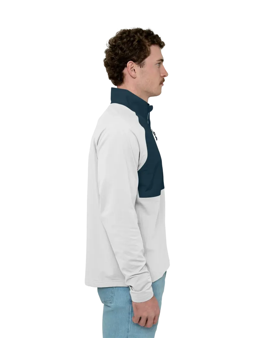 MCC00034 Cutter & Buck Adapt Eco Knit Hybrid Recycled Mens Quarter Zip